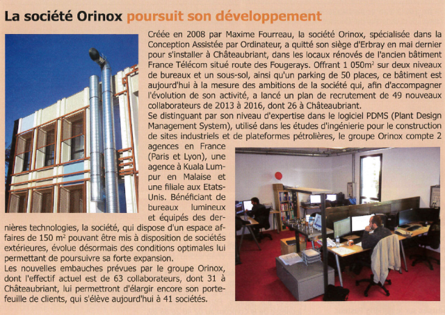 Orinox Chateaubriant Magazine 12 2014